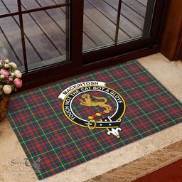 ScotsTee Shop Scottish MacKintosh Hunting Modern Clan Tartan Doormat Rubber Welcome Mat