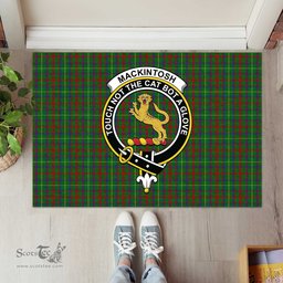 ScotsTee Shop Scottish MacKintosh Hunting Clan Tartan Doormat Rubber Welcome Mat