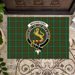ScotsTee Shop Scottish MacKintosh Hunting Clan Tartan Doormat Rubber Welcome Mat