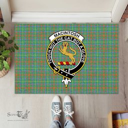 ScotsTee Shop Scottish MacIntosh Hunting Ancient Clan Tartan Doormat Rubber Welcome Mat