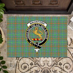 ScotsTee Shop Scottish MacIntosh Hunting Ancient Clan Tartan Doormat Rubber Welcome Mat