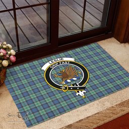 ScotsTee Shop Scottish Leslie Hunting Ancient Clan Tartan Doormat Rubber Welcome Mat