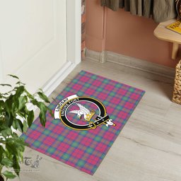 ScotsTee Shop Scottish Lindsay Ancient Clan Tartan Doormat Rubber Welcome Mat