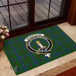 ScotsTee Shop Scottish Henderson Modern Clan Tartan Doormat Rubber Welcome Mat