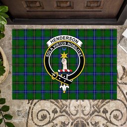 ScotsTee Shop Scottish Henderson Modern Clan Tartan Doormat Rubber Welcome Mat