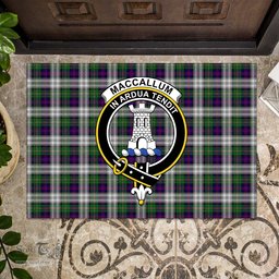 ScotsTee Shop Scottish MacCallum Dress Clan Tartan Doormat Rubber Welcome Mat