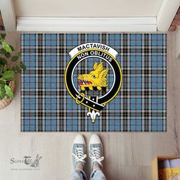 ScotsTee Shop Scottish MacTavish Dress Clan Tartan Doormat Rubber Welcome Mat