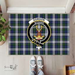 ScotsTee Shop Scottish Gordon Dress Clan Tartan Doormat Rubber Welcome Mat
