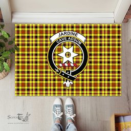 ScotsTee Shop Scottish Jardine Modern Clan Tartan Doormat Rubber Welcome Mat