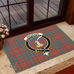 ScotsTee Shop Scottish Matheson Ancient Clan Tartan Doormat Rubber Welcome Mat