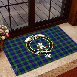 ScotsTee Shop Scottish Sempill Modern Clan Tartan Doormat Rubber Welcome Mat