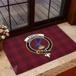 ScotsTee Shop Scottish Stirling of Keir Clan Tartan Doormat Rubber Welcome Mat