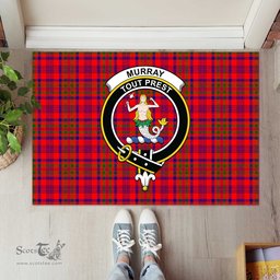 ScotsTee Shop Scottish Murray of Tulloch Modern Clan Tartan Doormat Rubber Welcome Mat