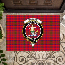 ScotsTee Shop Scottish Murray of Tulloch Modern Clan Tartan Doormat Rubber Welcome Mat