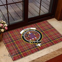 ScotsTee Shop Scottish Ogilvie (Ogilvy) of Strathallan Clan Tartan Doormat Rubber Welcome Mat