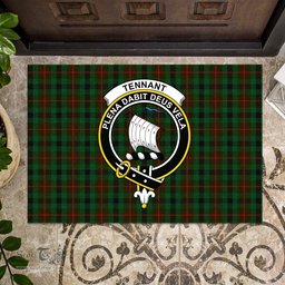 ScotsTee Shop Scottish Tennant Clan Tartan Doormat Rubber Welcome Mat