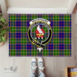 ScotsTee Shop Scottish Whitefoord Modern Clan Tartan Doormat Rubber Welcome Mat