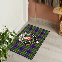 ScotsTee Shop Scottish Whitefoord Modern Clan Tartan Doormat Rubber Welcome Mat