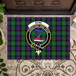 ScotsTee Shop Scottish Rose Hunting Clan Tartan Doormat Rubber Welcome Mat