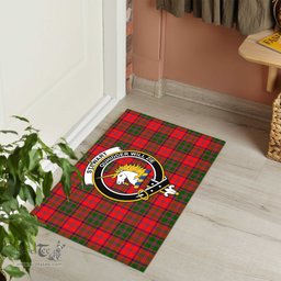 ScotsTee Shop Scottish Stewart of Appin Modern Clan Tartan Doormat Rubber Welcome Mat