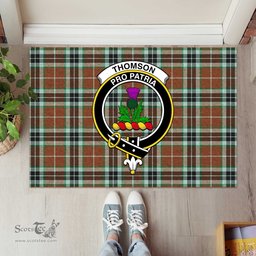 ScotsTee Shop Scottish Thomson Hunting Modern Clan Tartan Doormat Rubber Welcome Mat