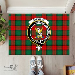 ScotsTee Shop Scottish Stewart Atholl Modern Clan Tartan Doormat Rubber Welcome Mat