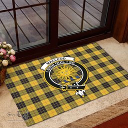 ScotsTee Shop Scottish MacLeod of Lewis Ancient Clan Tartan Doormat Rubber Welcome Mat