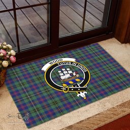 ScotsTee Shop Scottish Wood Modern Clan Tartan Doormat Rubber Welcome Mat