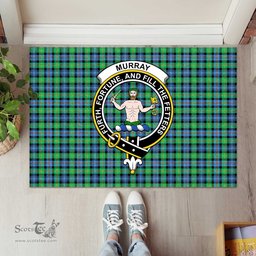 ScotsTee Shop Scottish Murray of Atholl Ancient Clan Tartan Doormat Rubber Welcome Mat