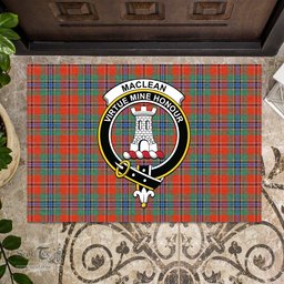 ScotsTee Shop Scottish MacLean of Duart Ancient Clan Tartan Doormat Rubber Welcome Mat