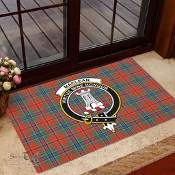 ScotsTee Shop Scottish MacLean of Duart Ancient Clan Tartan Doormat Rubber Welcome Mat