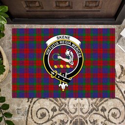 ScotsTee Shop Scottish Skene of Cromar Clan Tartan Doormat Rubber Welcome Mat