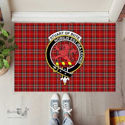 ScotsTee Shop Scottish Stuart of Bute Clan Tartan Doormat Rubber Welcome Mat