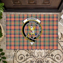 ScotsTee Shop Scottish Stewart Royal Ancient Clan Tartan Doormat Rubber Welcome Mat