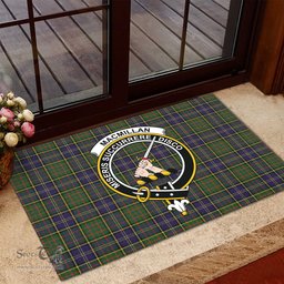 ScotsTee Shop Scottish MacMillan Hunting Modern Clan Tartan Doormat Rubber Welcome Mat
