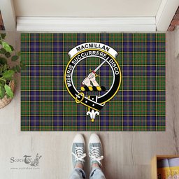 ScotsTee Shop Scottish MacMillan Hunting Modern Clan Tartan Doormat Rubber Welcome Mat