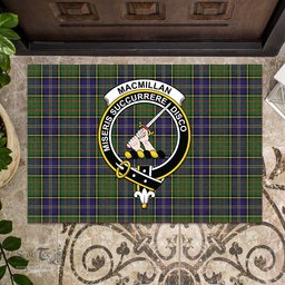 ScotsTee Shop Scottish MacMillan Hunting Modern Clan Tartan Doormat Rubber Welcome Mat