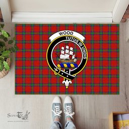 ScotsTee Shop Scottish Wood Dress Clan Tartan Doormat Rubber Welcome Mat