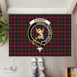 ScotsTee Shop Scottish Stewart of Bute Hunting Clan Tartan Doormat Rubber Welcome Mat