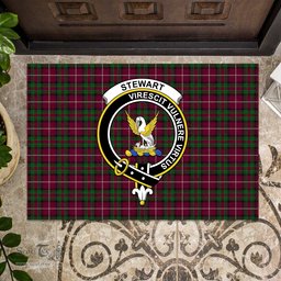 ScotsTee Shop Scottish Stewart of Bute Hunting Clan Tartan Doormat Rubber Welcome Mat
