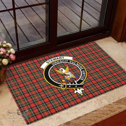 ScotsTee Shop Scottish Stewart Royal Modern Clan Tartan Doormat Rubber Welcome Mat