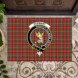 ScotsTee Shop Scottish Stewart Royal Modern Clan Tartan Doormat Rubber Welcome Mat