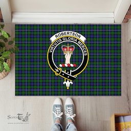 ScotsTee Shop Scottish Robertson Hunting Clan Tartan Doormat Rubber Welcome Mat