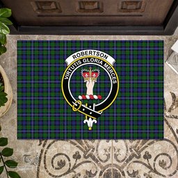 ScotsTee Shop Scottish Robertson Hunting Clan Tartan Doormat Rubber Welcome Mat