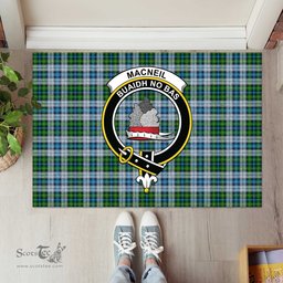 ScotsTee Shop Scottish MacNeil Dress Clan Tartan Doormat Rubber Welcome Mat