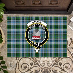 ScotsTee Shop Scottish MacNeil Dress Clan Tartan Doormat Rubber Welcome Mat