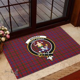 ScotsTee Shop Scottish Murray of Tullibardine Clan Tartan Doormat Rubber Welcome Mat