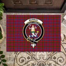 ScotsTee Shop Scottish Murray of Tullibardine Clan Tartan Doormat Rubber Welcome Mat