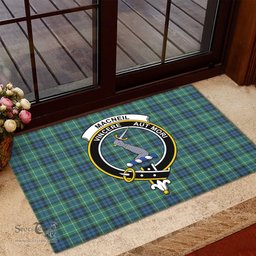 ScotsTee Shop Scottish MacNeil of Colonsay Ancient Clan Tartan Doormat Rubber Welcome Mat