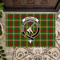 ScotsTee Shop Scottish MacMillan Society of Glasgow Clan Tartan Doormat Rubber Welcome Mat